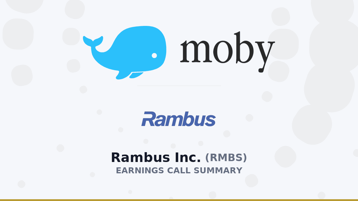 Rambus Inc. Q2 2026 Earnings Call Summary